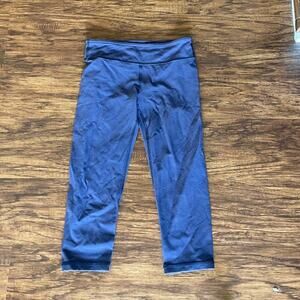 Ivivva girls 10 blue capri leggings
